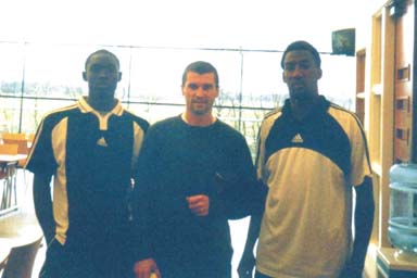 Kenwyne Jones, Roy Keane and Nkosi Blackman (2001).